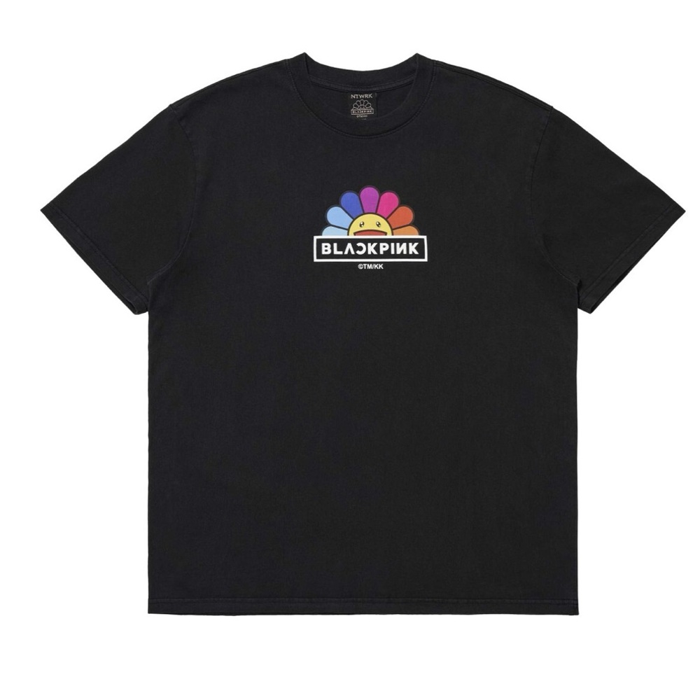 Blackpink + Takashi Murakami rainbow flower tshirt size large